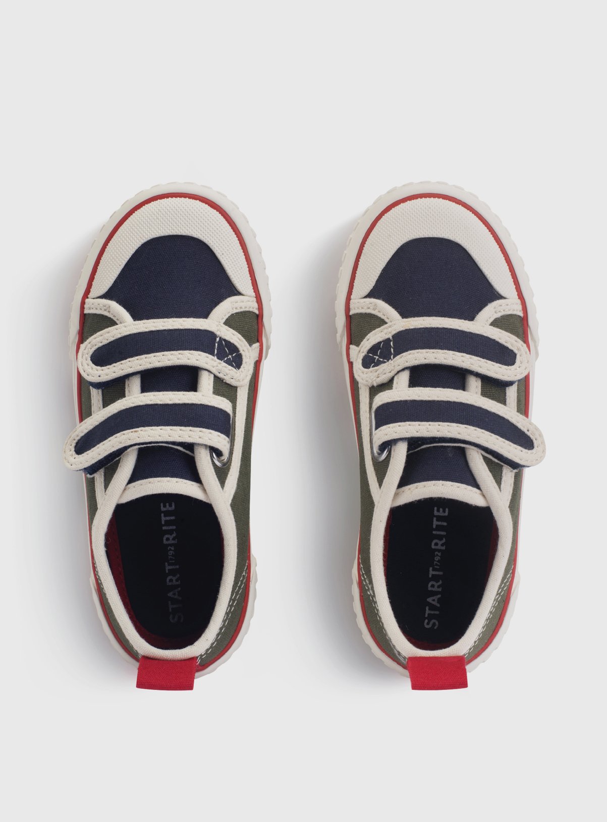 START-RITE Tide Khaki Navy Canvas 8.5 Infant - Image 3 thumbnail